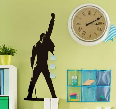 Autocolantes musica  Silhueta Freddie Mercury - TenStickers