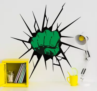 Autocolantes para casa Murro do Hulk - TenStickers