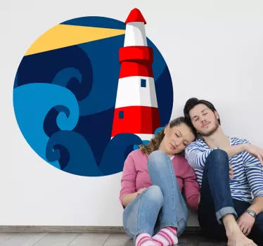 Autocolantes de viagens e aventuras vinis decorativos farol - TenStickers