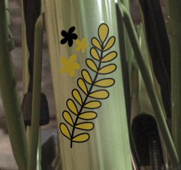 Autocolantes decorativo para bicicletas Planeta e flor - TenStickers