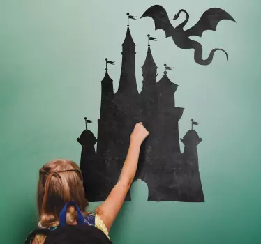 Autocolante quadros em vinil castelo medieval - TenStickers