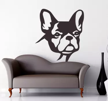 Autocolantes decorativos bulldog em silhueta - TenStickers