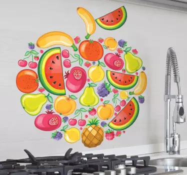Autocolantes decorativos  colagem de frutas - TenStickers