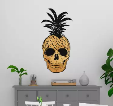 Autocolantes pequenos decorativos ananas pop art - TenStickers