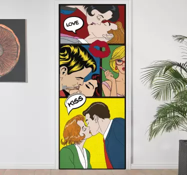 Autocolantes originais beijo - TenStickers