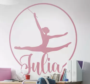 Autocolantes Decorativos de Baile Bailarina com nome - TenStickers