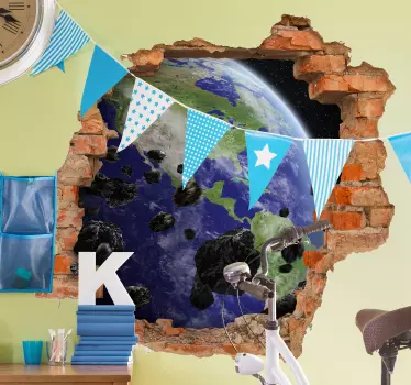 Autocolantes decorativos de efeitos visuais Meteorito de efeito ó - TenStickers