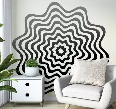 Autocolantes decorativos de figuras variadas Arte óptica - TenStickers