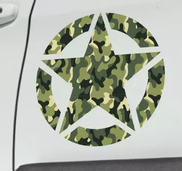 Figuras geométricas Autocolantes estrela militar - TenStickers