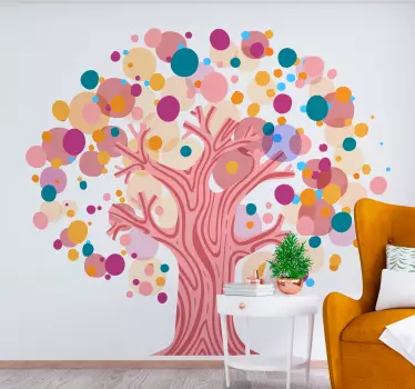 Autocolantes decorativos de flores e plantas árvore da vida multi - TenStickers