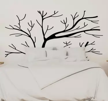 Autocolantes decorativos de flores e plantas árvore de inverno da - TenStickers