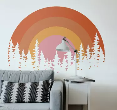 Autocolantes decorativos de flores e plantas Sol vintage - TenStickers
