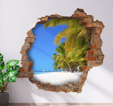 Autocolantes decorativos de flores e plantas Vistas para um paraí - TenStickers