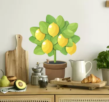 Autocolantes decorativos de frutas Limoeiro fofo - TenStickers