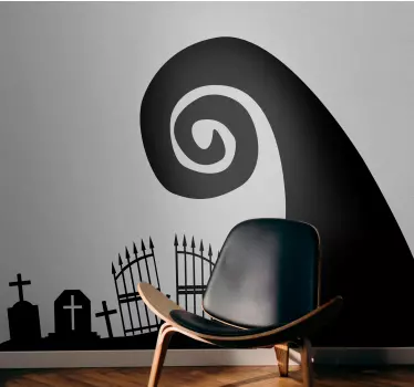 Autocolantes decorativos de halloween Espiral do cemitério - TenStickers