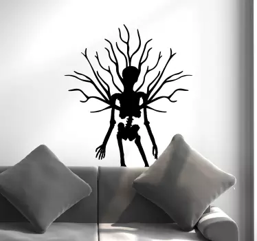 Autocolantes decorativos de halloween Esqueletos com ttree - TenStickers