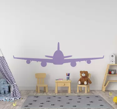 Autocolantes decorativos de ilustrações Avião decolando - TenStickers