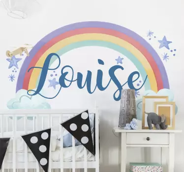 Autocolantes decorativos de ilustrações Nome do arco-íris persona - TenStickers
