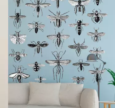 Autocolantes decorativos de insetos Insetos voadores - TenStickers