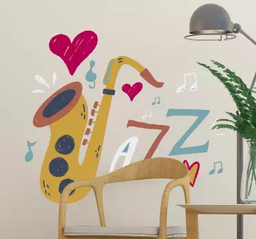 Autocolantes decorativos de jazz e blues Jazz - TenStickers