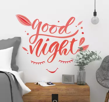 Autocolantes decorativos de lar Boa noite - TenStickers