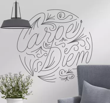 Autocolantes textos carpe diem - TenStickers