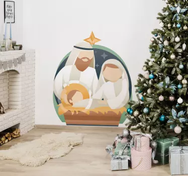 Autocolantes decorativos de Natal Natividade - TenStickers