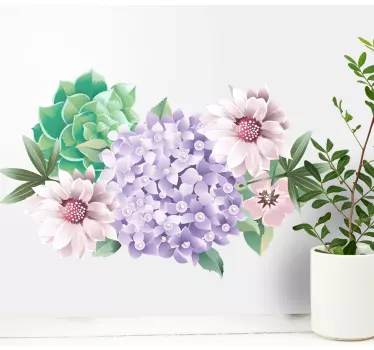 Autocolantes Decorativos de Natureza Diferentes tipos de flores - TenStickers