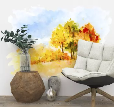Autocolantes Decorativos de Natureza Pintura outonal - TenStickers