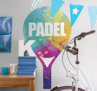Autocolantes decorativos de outros desportos Raquete de padel - TenStickers