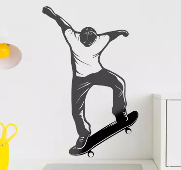Autocolantes decorativos de outros desportos Silhueta de skatista - TenStickers