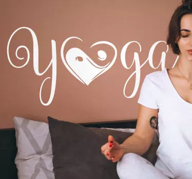 Autocolantes decorativos de outros desportos Yoga yin yang - TenStickers