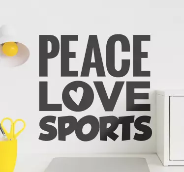 Autocolantes decorativos de outros textos desporto da paz - TenStickers