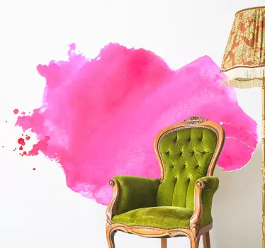 Autocolantes decorativos de padrões abstratos Mancha rosa - TenStickers