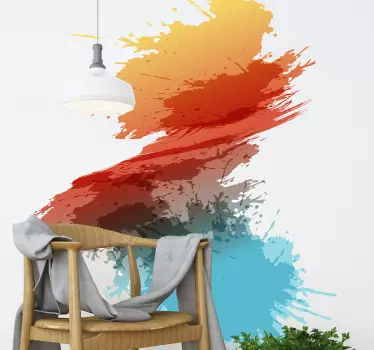 Autocolantes decorativos de padrões abstratos Manchas coloridas d - TenStickers