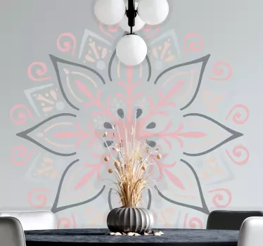 Autocolantes decorativos de padrões abstratos Mandala de flores r - TenStickers