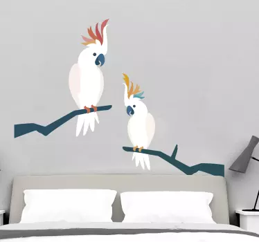Autocolantes decorativos de pássaros e aves Cacatua - TenStickers