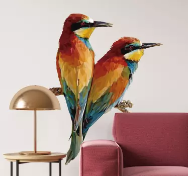 Autocolantes decorativos de pássaros e aves Casal de pássaros - TenStickers