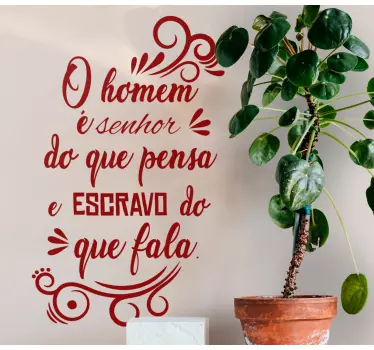 Autocolantes decorativos de provérbios populares Pensamento ditad - TenStickers