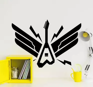 Autocolantes decorativos de rock Guitarra elétrica - TenStickers