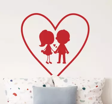Autocolantes decorativos do Amor Casal amor - TenStickers