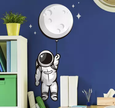 Autocolantes decorativos do espaço Astronauta no espaço - TenStickers
