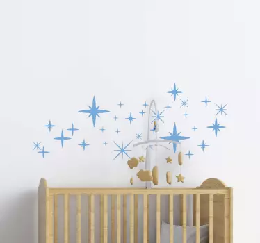 Autocolantes decorativos do espaço Estrelas minimalistas - TenStickers