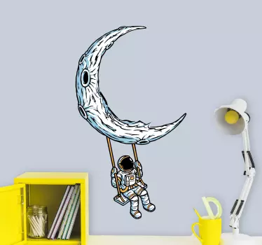 Autocolantes decorativos do espaço Ilustração de viagem espacial - TenStickers