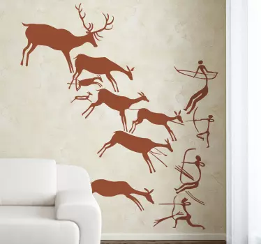 Autocolantes decorativos pinturas rupestres - TenStickers