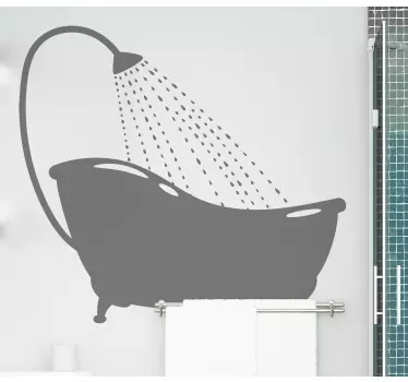 Autocolantes Decorativos para Casas de Banho Banheira com chuveir - TenStickers