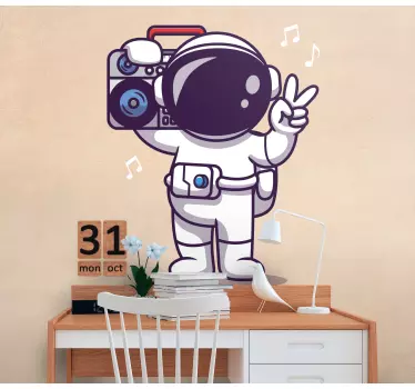 Autocolantes decorativos para quarto infantil Astronauta com esté - TenStickers
