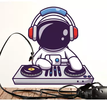 Autocolantes decorativos para quarto infantil Dj astronauta - TenStickers