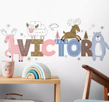Autocolantes decorativos personalizáveis Animais de criança polar - TenStickers