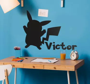 Autocolantes decorativos personalizáveis Pokémon com nome - TenStickers